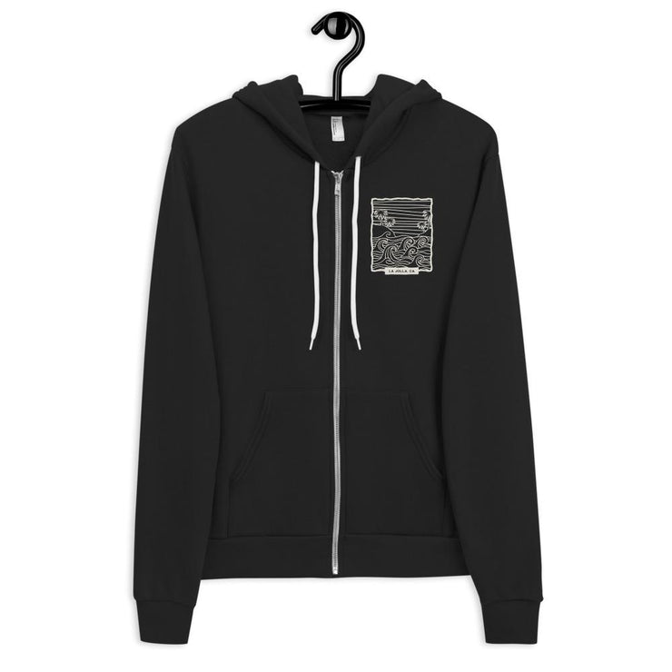 La Jolla, CA Wave Logo Full-Zip Hoodie