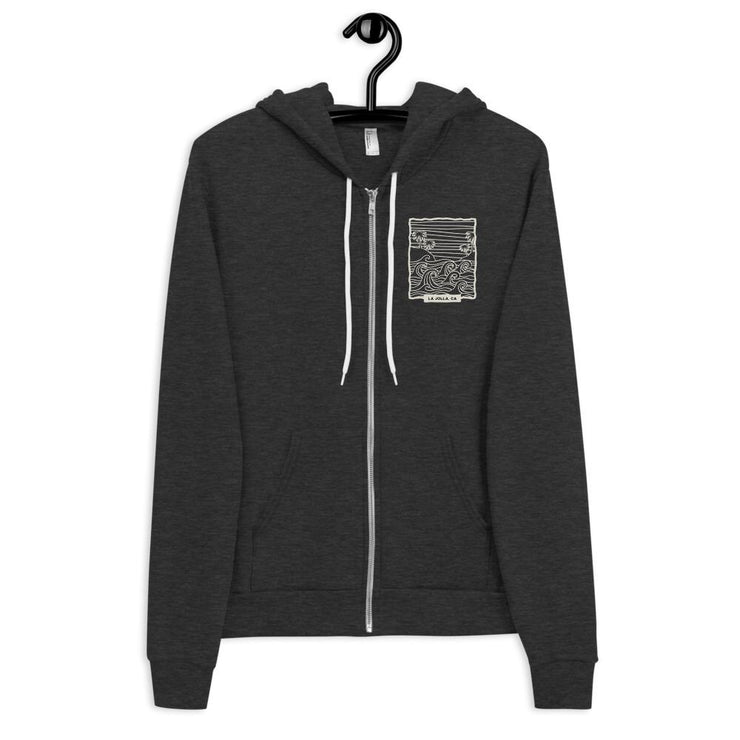 La Jolla, CA Wave Logo Full-Zip Hoodie