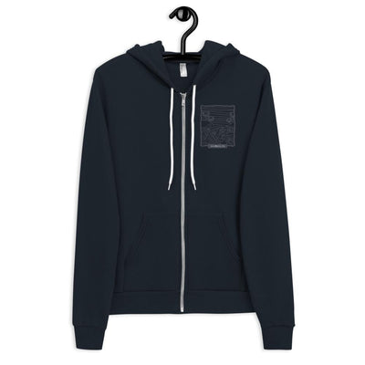 La Jolla, CA Wave Logo Full-Zip Hoodie