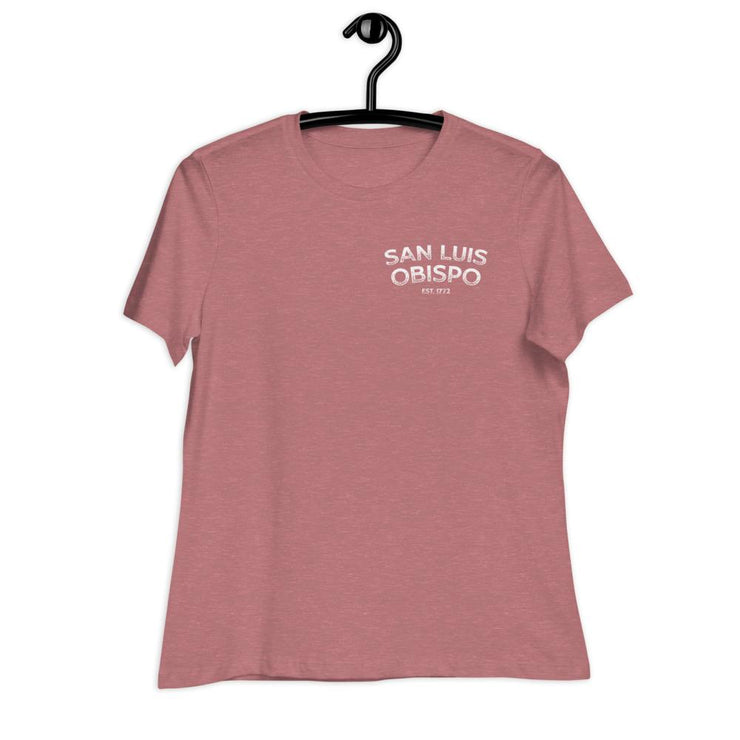 San Luis Obispo Vintage Ink Style Women's Relaxed T-Shirt