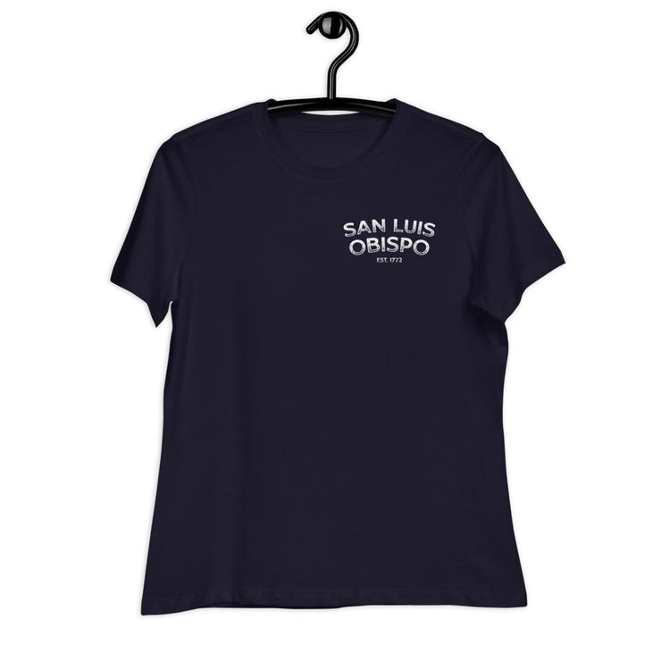 San Luis Obispo Vintage Ink Style Women's Relaxed T-Shirt