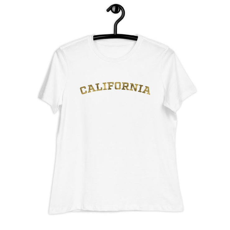 California Gold Foil Style Women's Relaxed T-Shirt